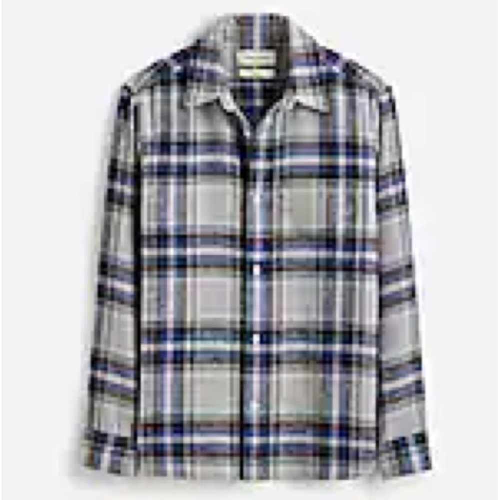 Men’s Madewell Flannel Shirt Easy Fit Large New NWT Button Down Plaid